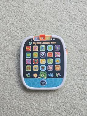 Fisher-Price Learning Tablet Toy - White, Blue, Multicolor Buttons